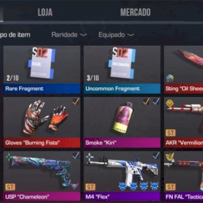 Conta Standoff 2 nível 216!! Inventário com +10K de valor de mercado! 