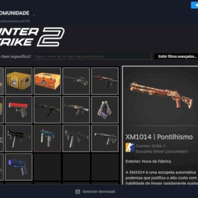 Conta CS2 com PRIME, PREMIER e Inventário de 60 reais