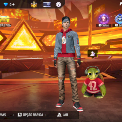 Conta de free fire mestre level 23 vinculada no Google 
