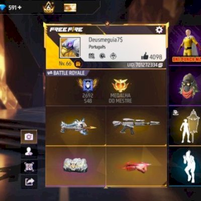 Conta NÍVEL 66, PRIME 6, 24 PASSE ATUALIZADO, ELITE NA CS, 641 DIAMANTE