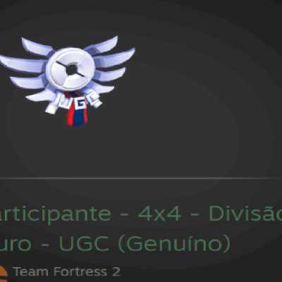 Conta STEAM TF2 COM MEDALHA UGC 4V4 GOLD 