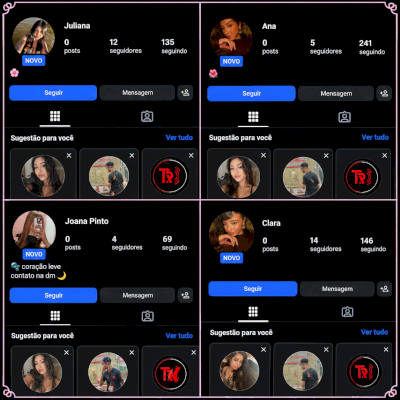 💝 CONTAS FEMININAS  + EMAIL (IP BR 🇧🇷)  SEM BLOQUEIO ✅