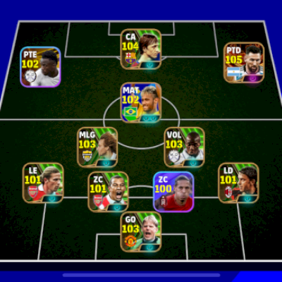 Conta top de efootball 