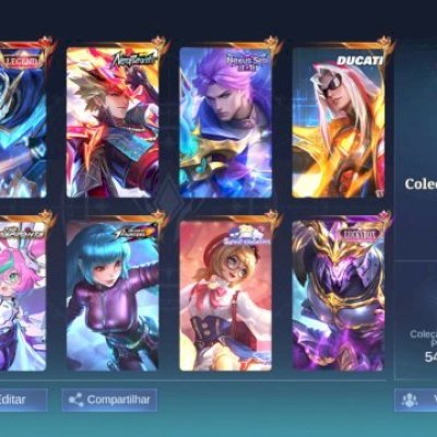 CONTA ML MAIN JG! VARIAS SKINS LIMITADAS E POUCAS PARTIDAS 