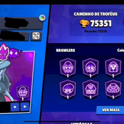 Conta brawl stars 75k troféus 