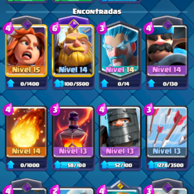 Conta upada Clash Royale 