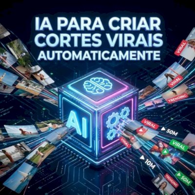 🤖 IA DE CORTES VIRAIS: Transforme Links do YouTube em Shorts/TikToks ⚡ 
