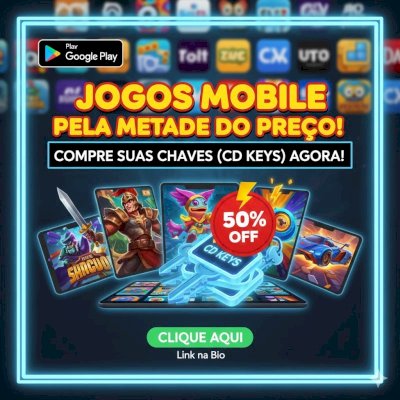 Keys de jogos mobile, qualquer key que você quiser