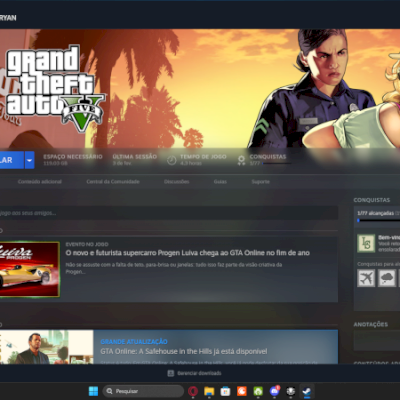 CONTA STEAM COM GTA 5 E FIFA 24 E 25, + GREEN HELL 