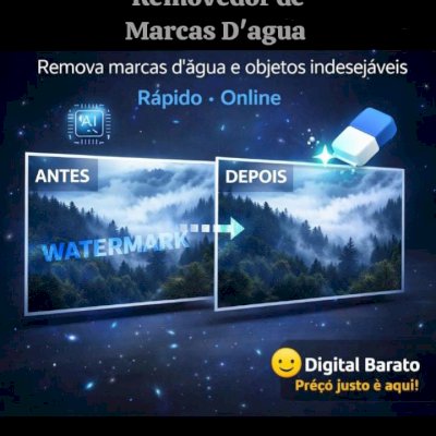 🚀😎 🤫REMOVA MARCAS D’ÁGUA EM SEGUNDOS, COM DIGITAL BARATO 