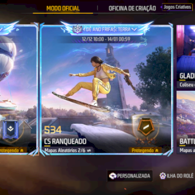 Conta de FF platina level 10 