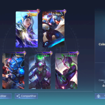 Colecionador especialista IV, nível 61. Skin star da lesley