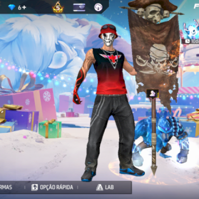 Conta free fire Passe Manomax 