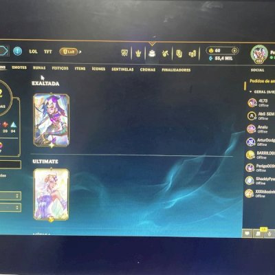 Conta league of legends lv 489 192 skin 1 skin exaltada da jinx 