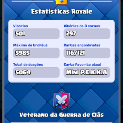 Conta impecável Clash Royale melhor preço da desapega 