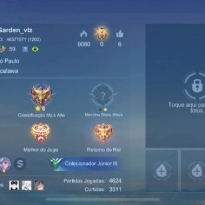 Conta Mobile Legends BR – Mítico, 4.600+ partidas, 49 skins