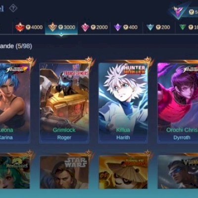 Conta barata de mobile legends 