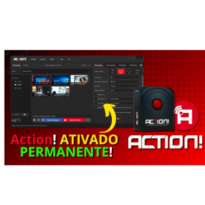Action Permanete com Key Progrma Pra lives e Vídeos 