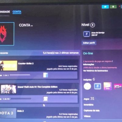 conta steam cs 2 prime LEIA a descrição.