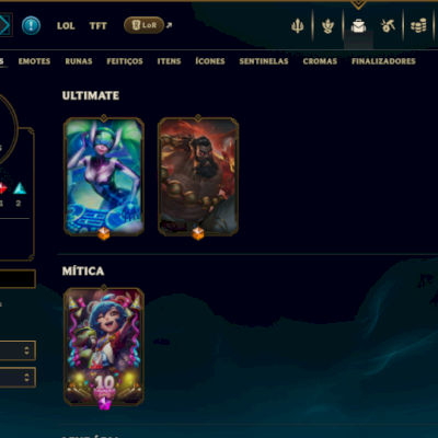 Platina 3 com 50 Champs e 11 Skins