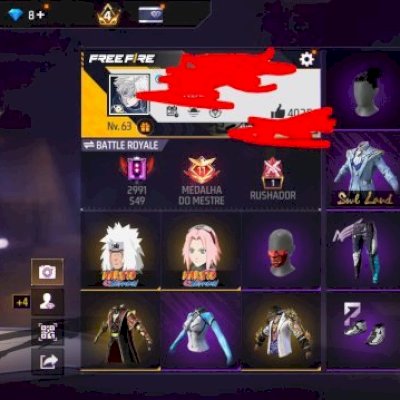 Contas de free fire
