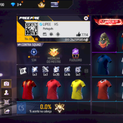 Conta Free fire 