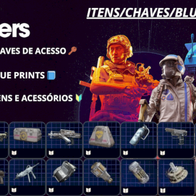 ITENS E BLUE PRINTS - ARC RIDERS 