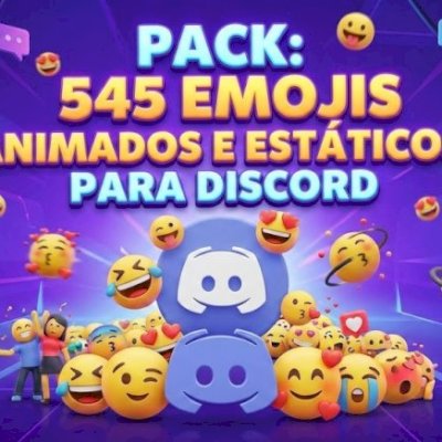 🎨 SUPER PACK: 545 Emojis para Discord 🚀 | Animados (GIF) e Estáticos 📸 
