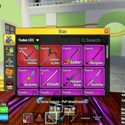 Conta de blox fruits com Dragon permanente, 2x money, god human cdk e sanguine 