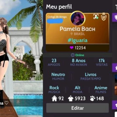 Conta antiga de avakin life com 8 anos (faz 9 em maio)
