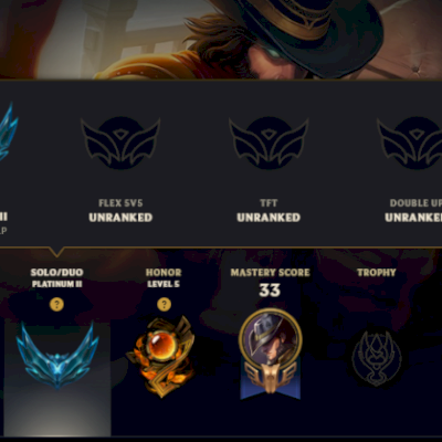 CONTA LOL | HANDLVL | PLATINA 2 77 PDL | WR 73% (SEASON 16)