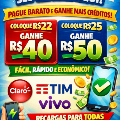 Painel de Recargas com lucro para você 