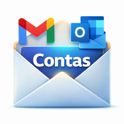 PACK 18 CONTAS OUTLOOK E GMAIL 