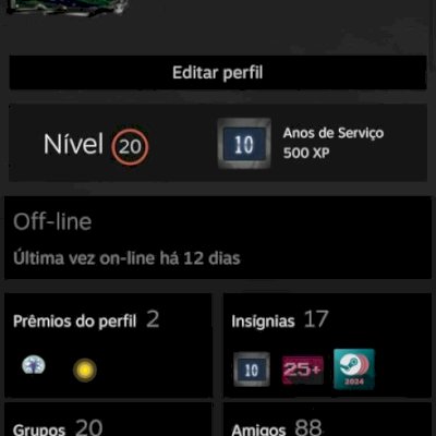Conta steam com medalhas raras cs2 e vários jogos