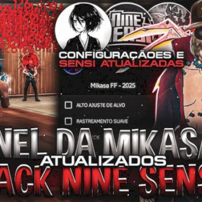 Painel Mikasa FF Atualizado - Aimbot 100% HS & AimFOV VIP