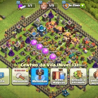 Conta CV 13 CLASH OF CLANS 
