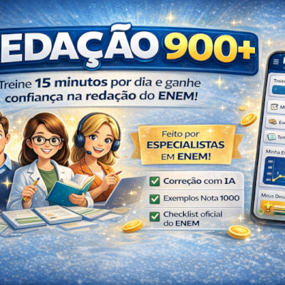 [APLICATIVO]Redação 900+ ENEM: Correção Inteligente com I.A Método Oficial