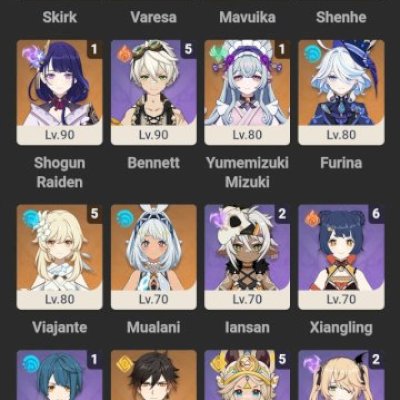 genshin impact com mavuika, skirk, furina, flins, raiden c1, furina, shenhe.