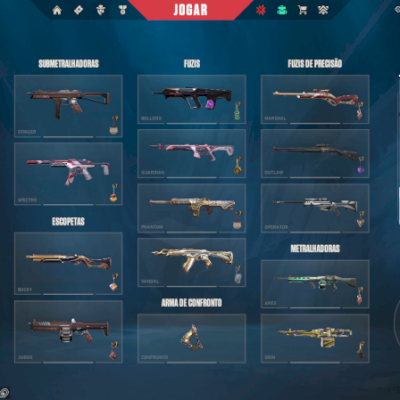 Conta com 3 vandal, 2 phanton e 1 operator