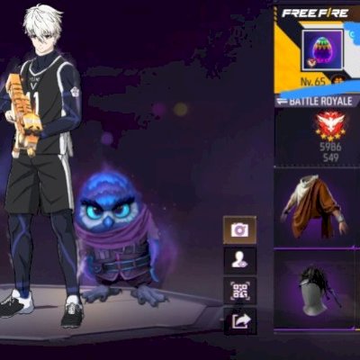 CONTA FREE FIRE/ LEVEL 65/ PRIME 4/ COM DUAS CALÇAS ANGELICAIS 