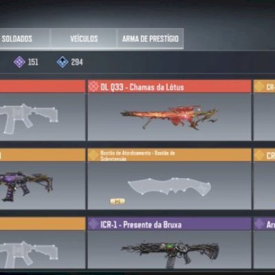 Conta cod mobile 2 míticas (DLQ LOTUS) e 4 lendárias 