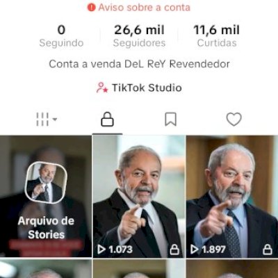 Tiktok [MONETIZADO] 26k seguidores 100% reais, live studio (Leia a descrição)