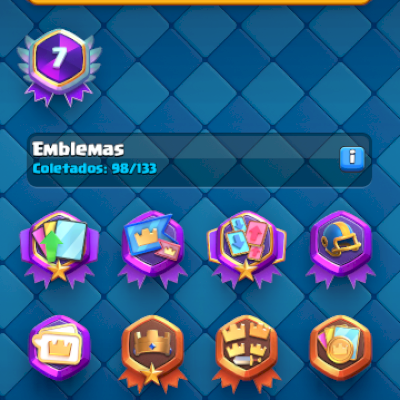 Conta com emblema de 7 anos