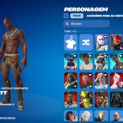CONTA RARA TRAVIS SCOTT E ASTRO JACK 46 SKINS