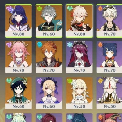 Conta Genshin Impact 7 personagens t5 a venda valor acessível