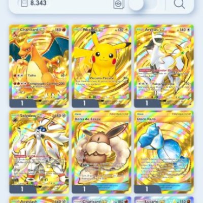 CONTA POKEMON TCG + 7 COROAS - NV. 54 8 MIL CARTAS
