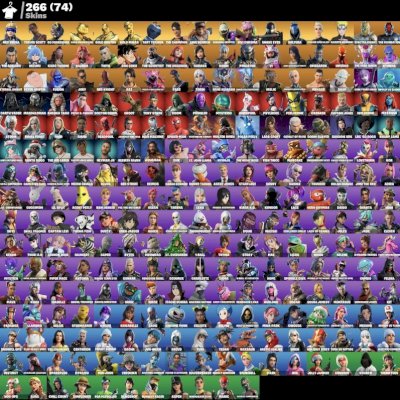 CONTA FORNITE MINTY E TRAVIS 262 SKINS