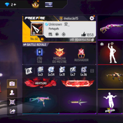 Conta de Free fire 