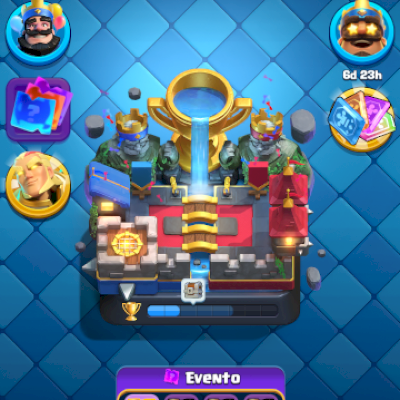 Conta quase 10k de troféus Clash Royale 