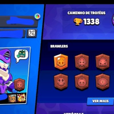 CONTA BRAWL STARS BARATA + CV10 CLASH OF CLAN 